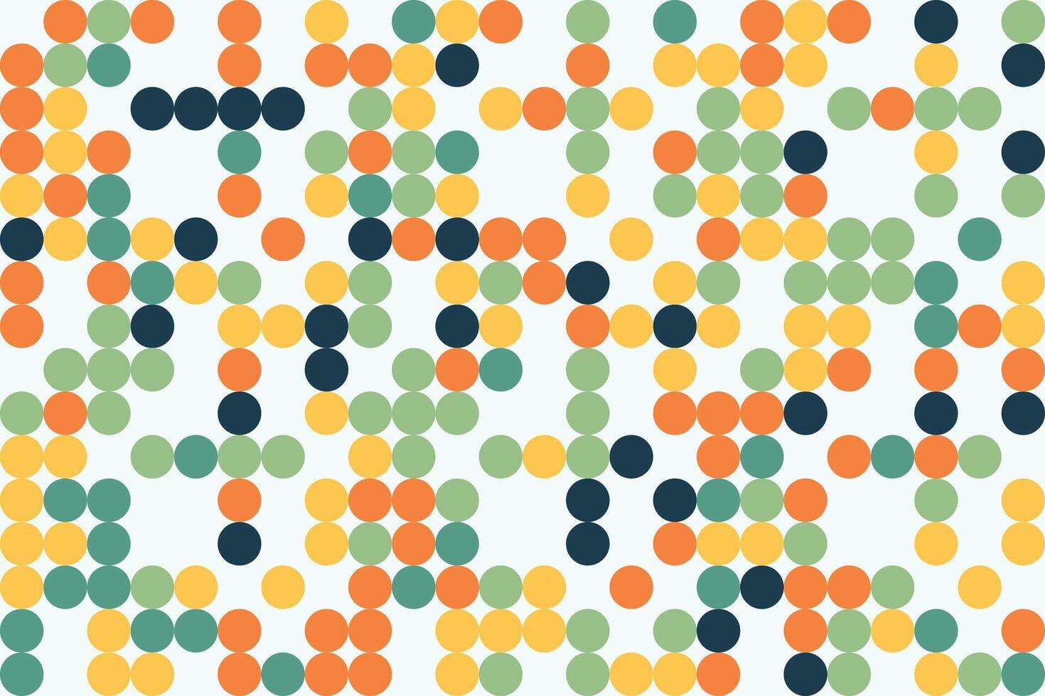 Playful and abstract dotted mosaic pattern in cheerful colors, ideal for wallpapers and textiles vector
