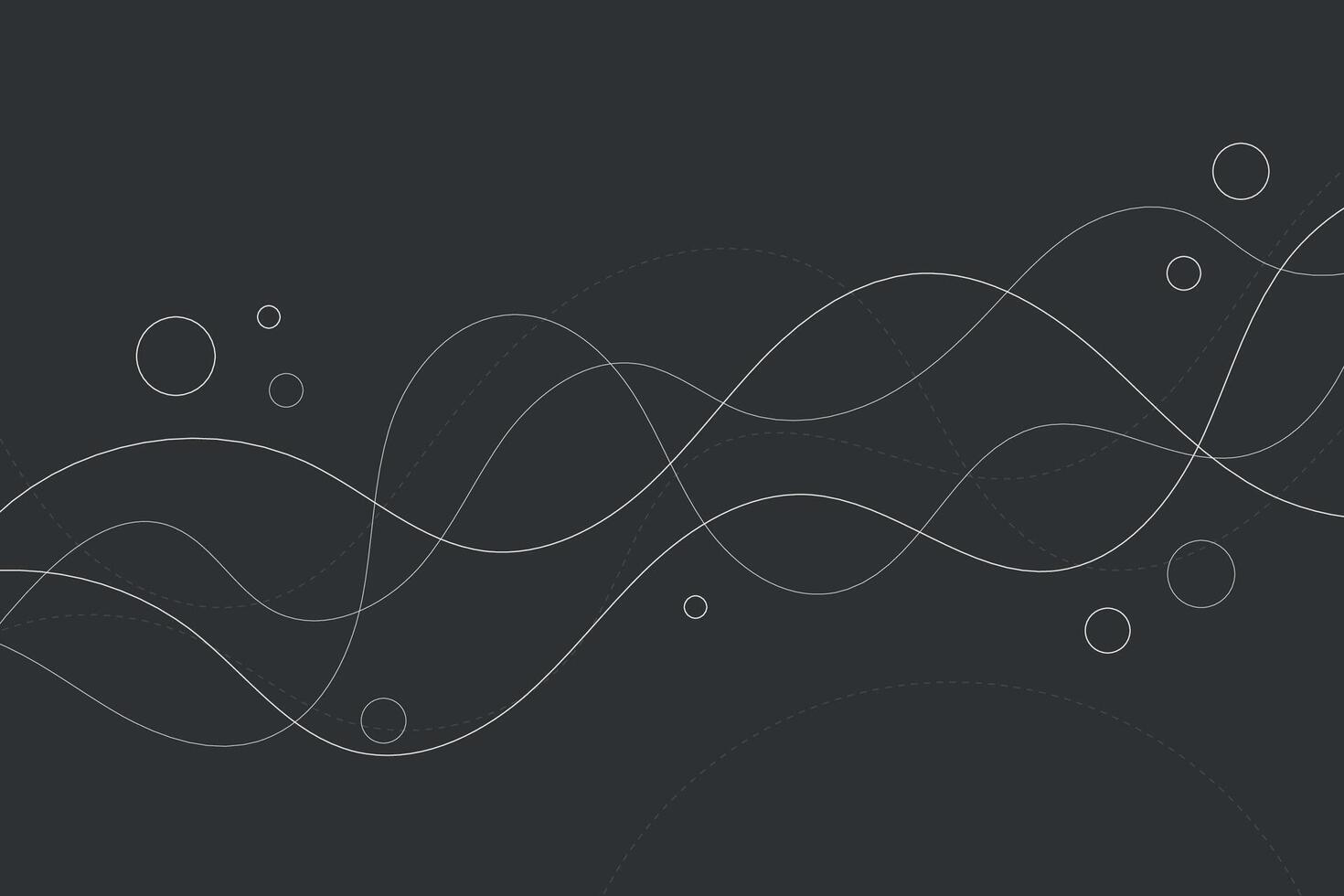 Stylish amorphous geometric backgrounds with abstract flowing motion and elegant circular art vector
