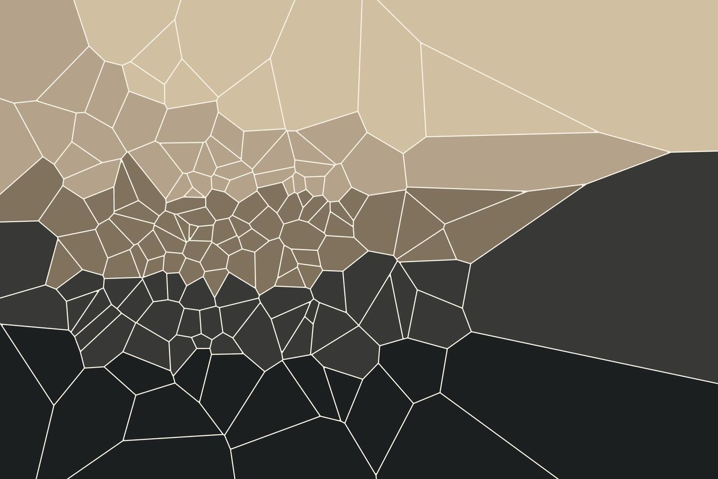 Geometric voronoi background with organic colorful cell structures in a black and white tone vector