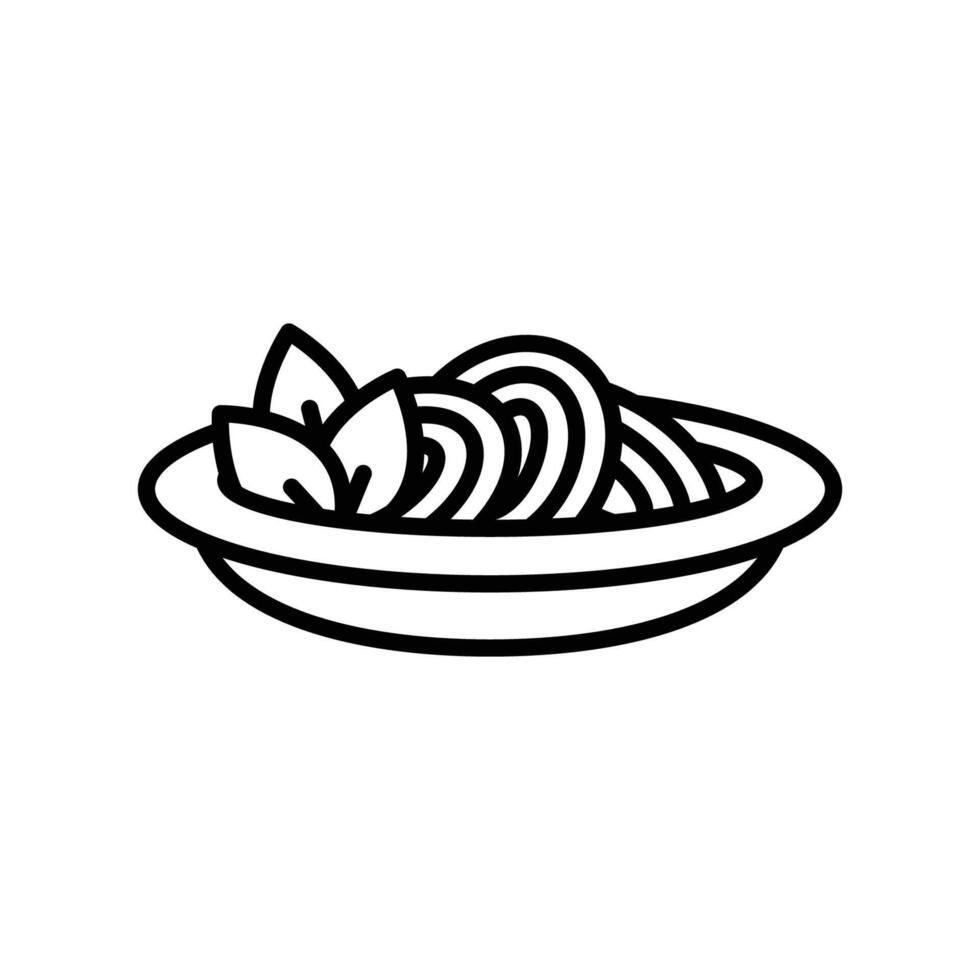 Fettuccine Alfredo Icon vector