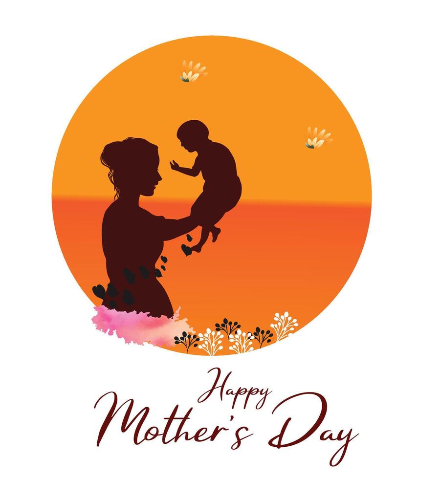 Happy Mothe's day new card vector