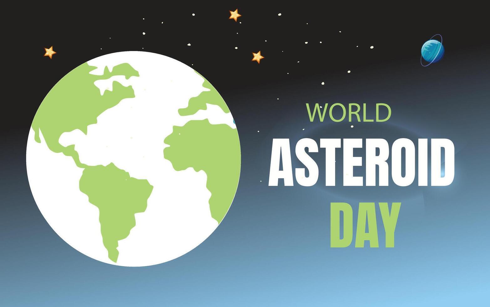 World Asteroid Day vector