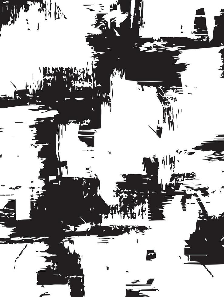 Dramatic Black and White Abstract Texture Grunge Background for Design Projects vector