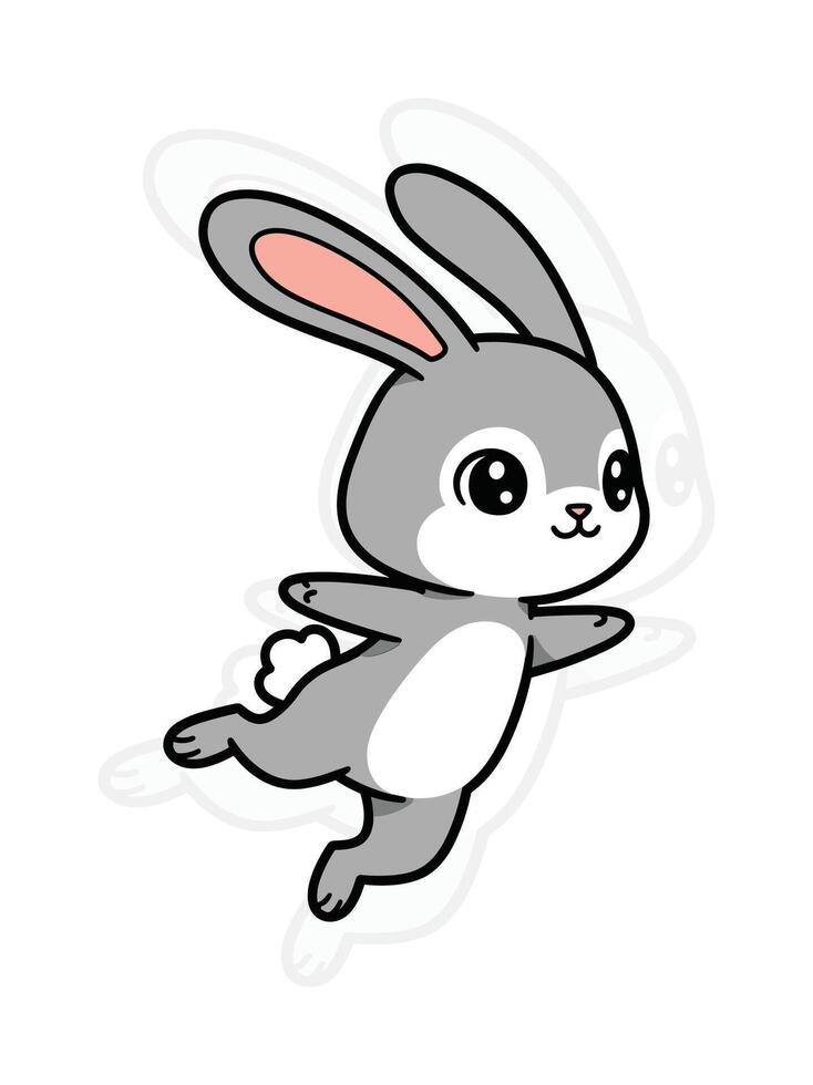 Bunny Two Adorable Illustration vector