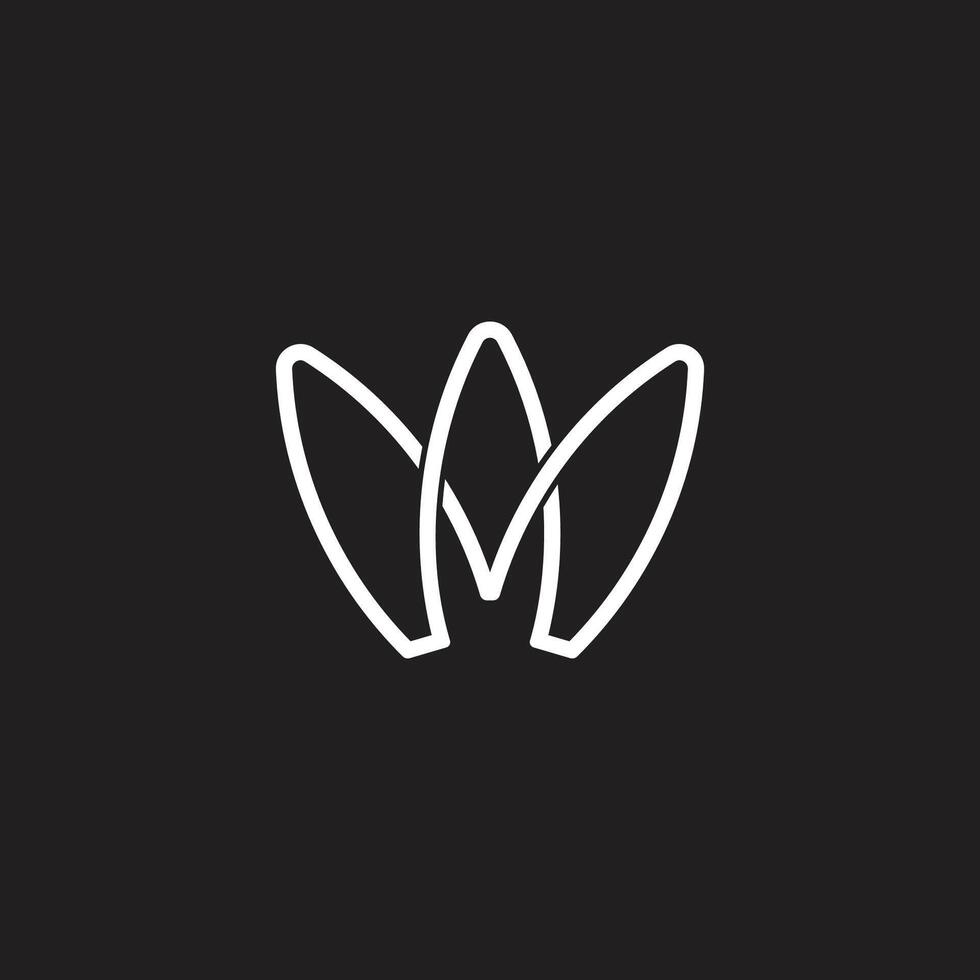 three linked wires overlapping simple logo vector