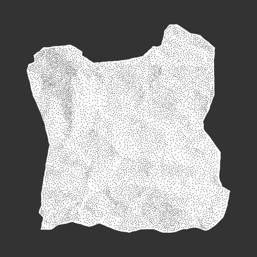 Torn piece of paper with jagged torn edges and wrinkled texture. Halftone gritty surface, suitable for handmade collage and visual art. vector