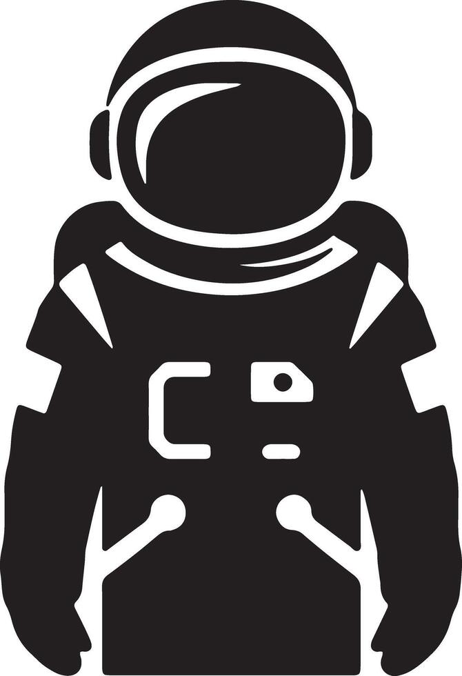Mysterious Astronaut Standing Silhouetted Against a White Background, Evoking a Sense of Wonder and Space Exploration vector