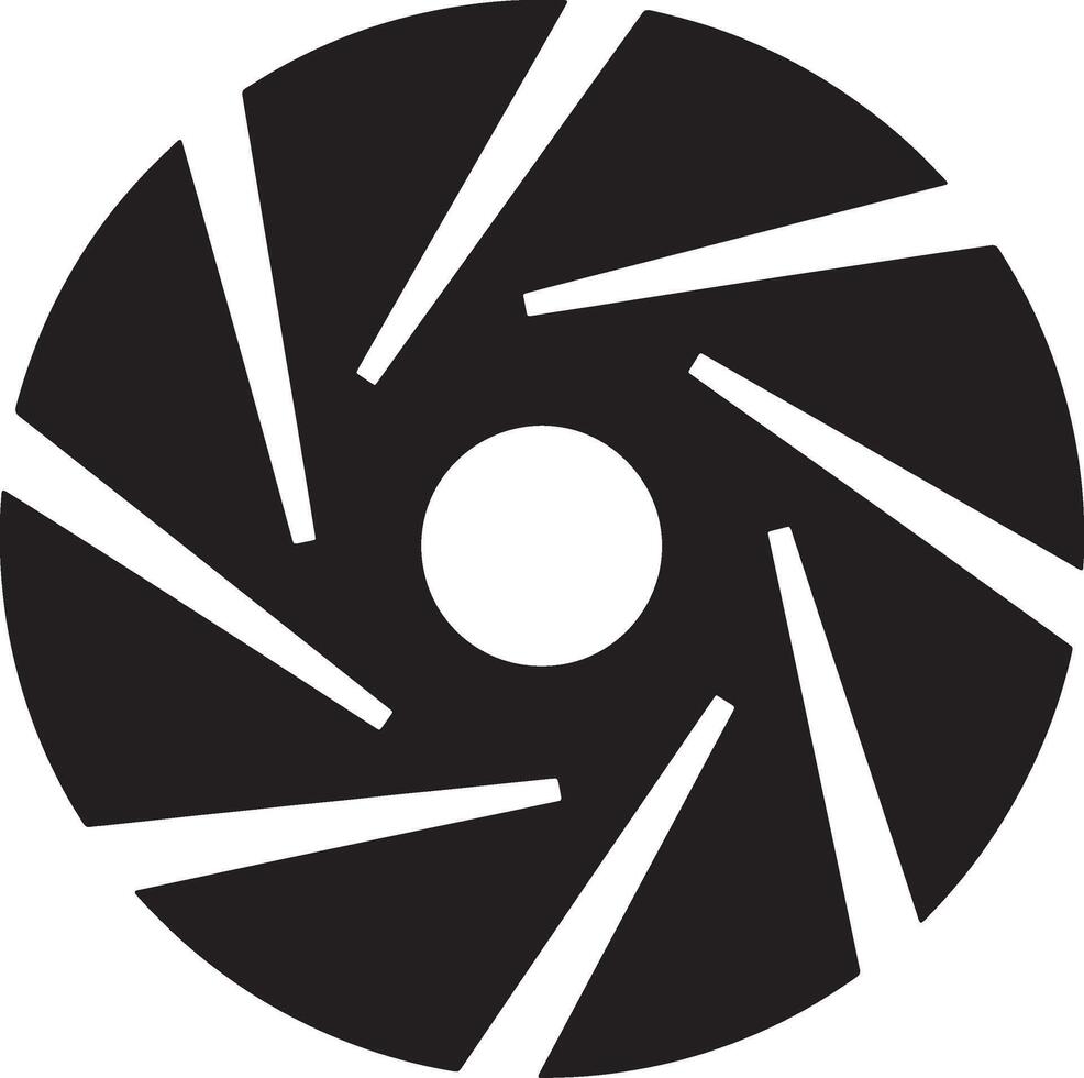 Abstract Black and White Circular Design Dynamic Radial Pattern, Geometric Spin, Minimalist Style, Powerful Energy, Bold Graphic vector