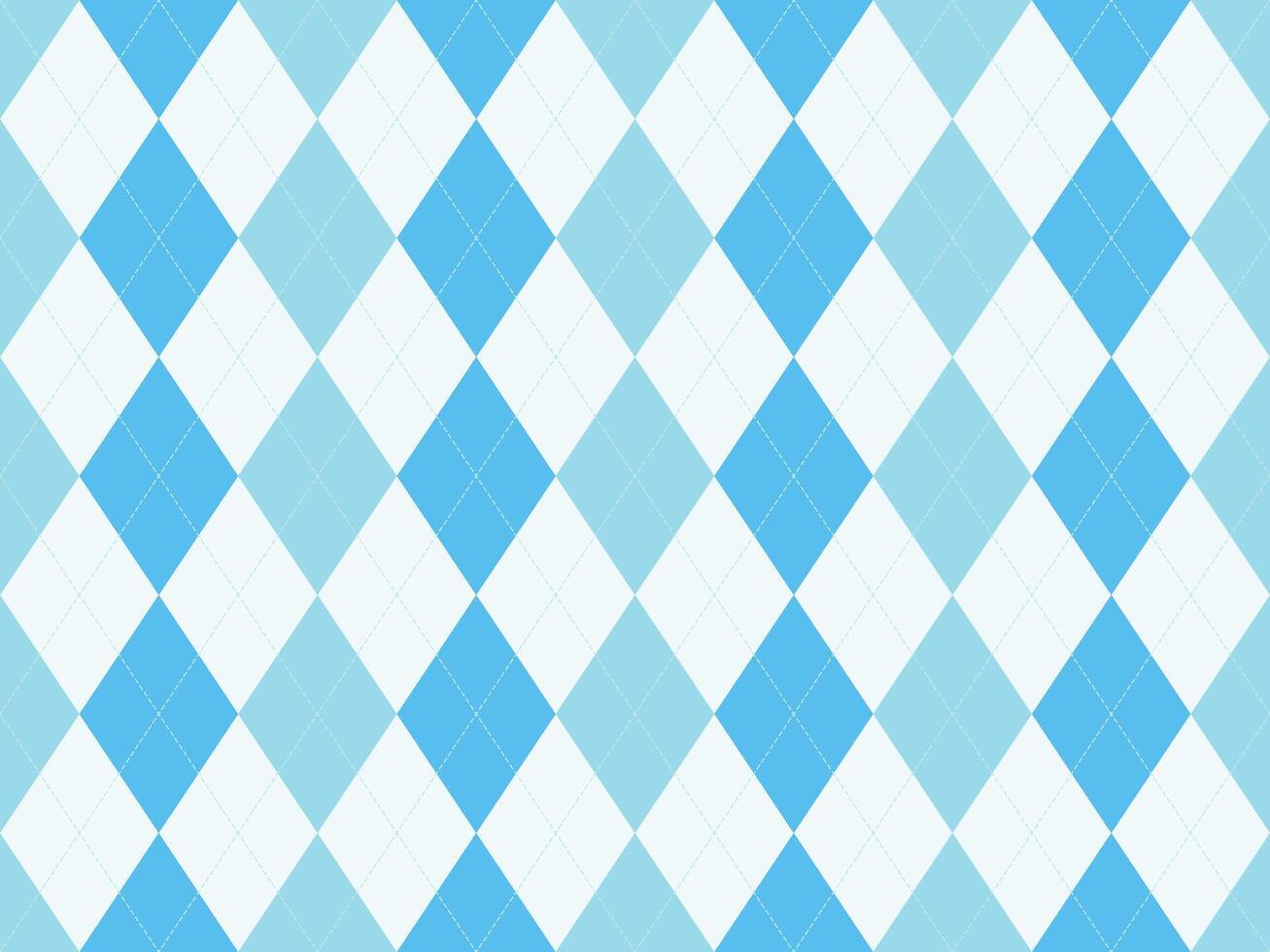 Elegant pastel blue and white argyle diamond pattern. Perfect for backgrounds, textiles, stationery, or website design. Clean, modern aesthetic evokes feelings of sophistication and calm. vector