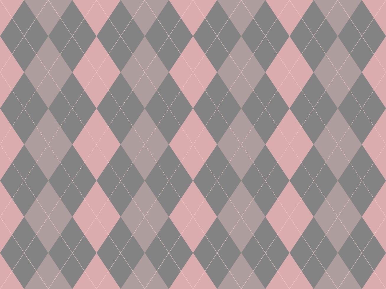 Elegant argyle pattern in soft pink and grey hues. Perfect for backgrounds, textiles, stationery, or website design. Subtle and sophisticated, this seamless design offers a touch of classic style. vector
