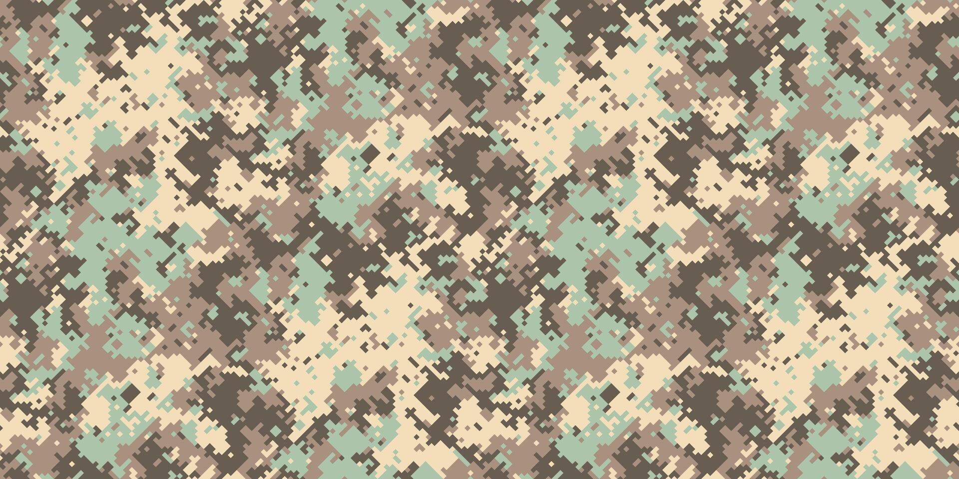 A camouflage pattern in beige and brown vector