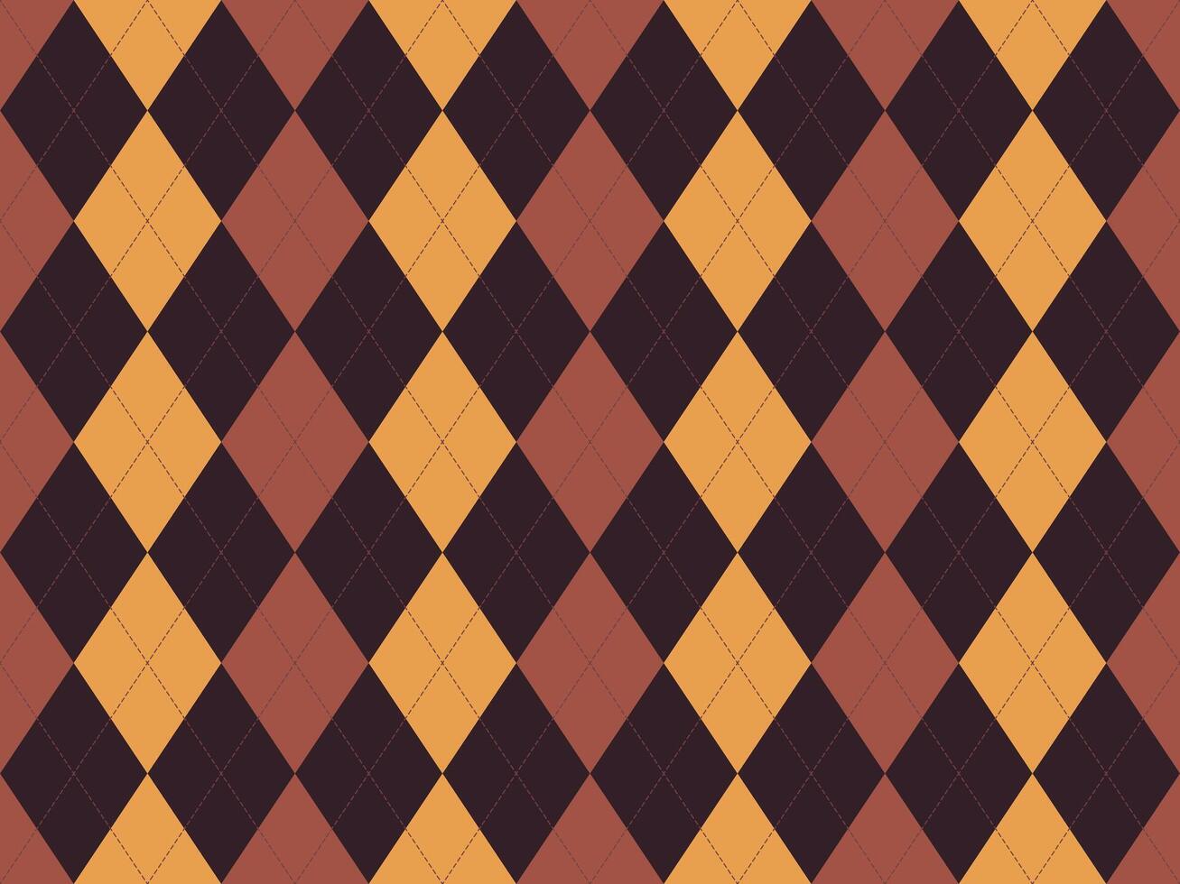 Elegant argyle pattern in autumnal hues. Perfect for fallthemed designs, textile prints, or website backgrounds. The rich colors and classic design evoke a sense of sophistication and tradition. vector