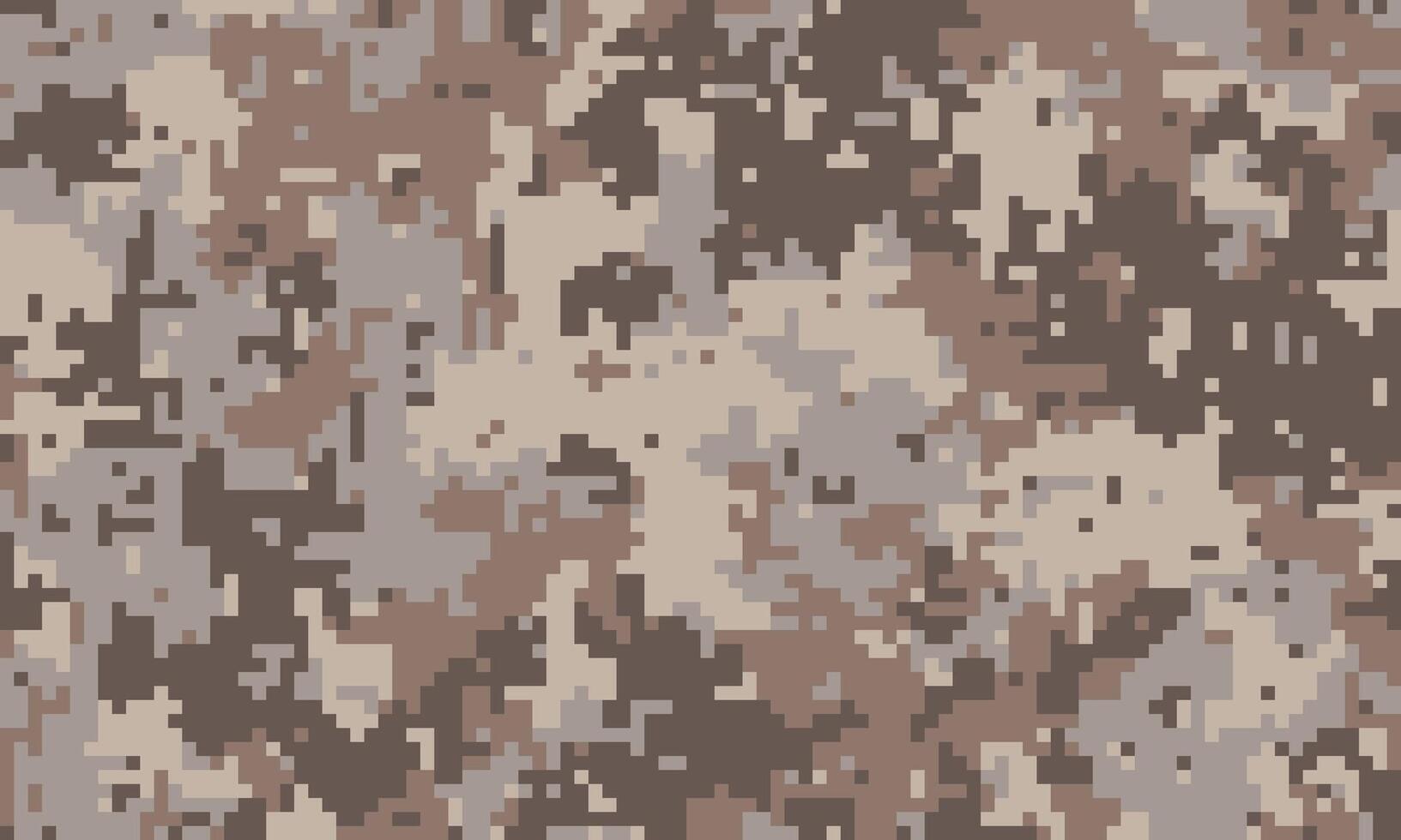 Abstract digital camouflage pattern in muted earth tones. Perfect for backgrounds, textures, or militarytactical themed designs. Subtle pixelated effect adds modern feel. vector