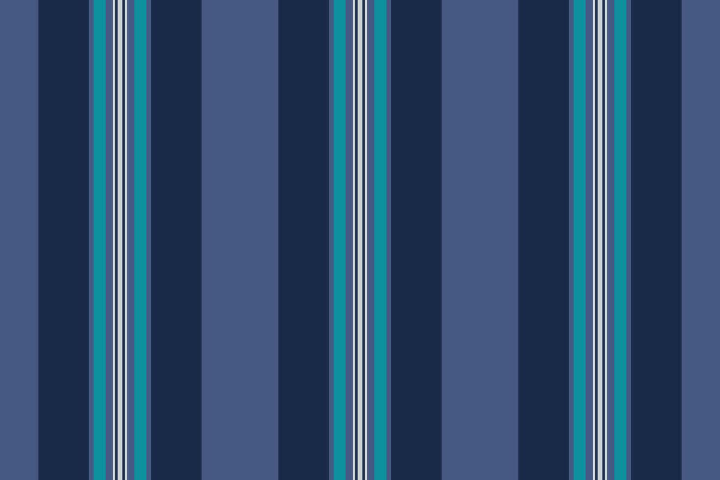 Nostalgia texture vertical, crease seamless background fabric. Store stripe pattern textile lines in blue and dark colors. vector
