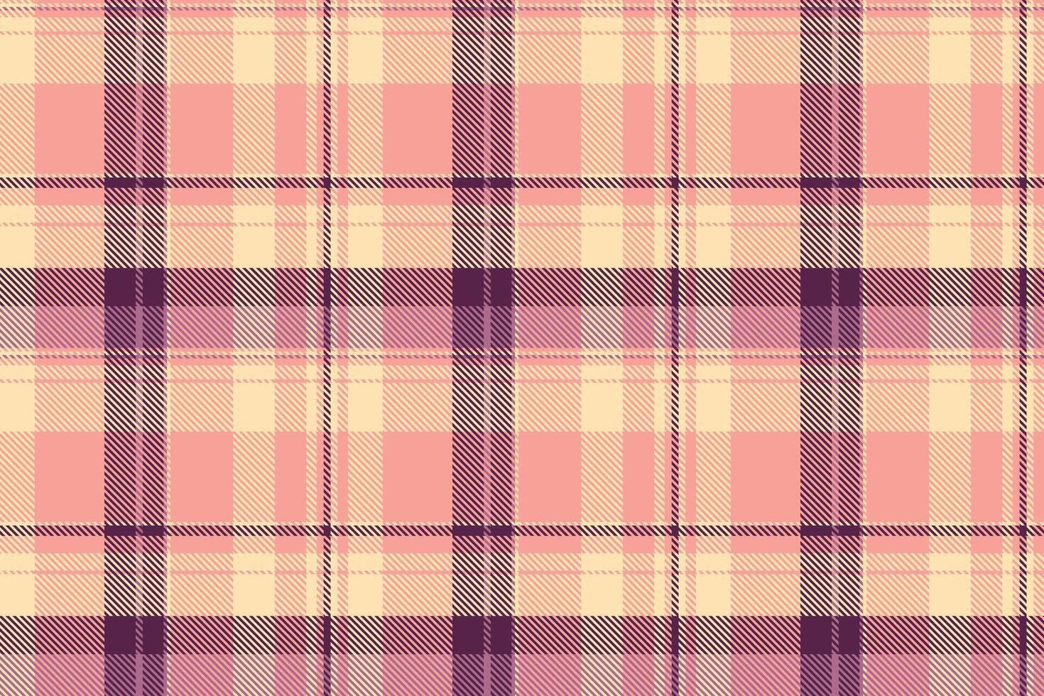 Messy tartan seamless pattern, fashionable fabric textile. Fashioned background plaid texture check in red and moccasin colors. vector