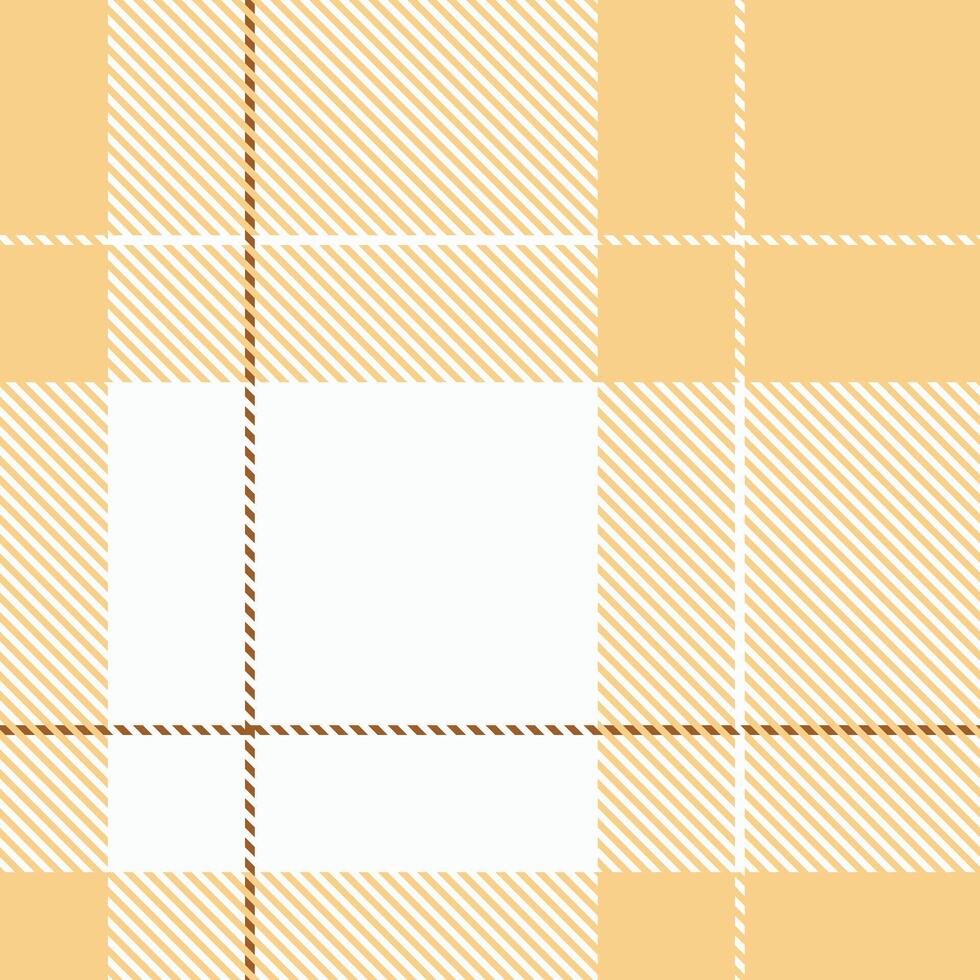Elegant pastel plaid pattern in soft peach and white. Perfect for textile design, website backgrounds, or seasonal branding. vector