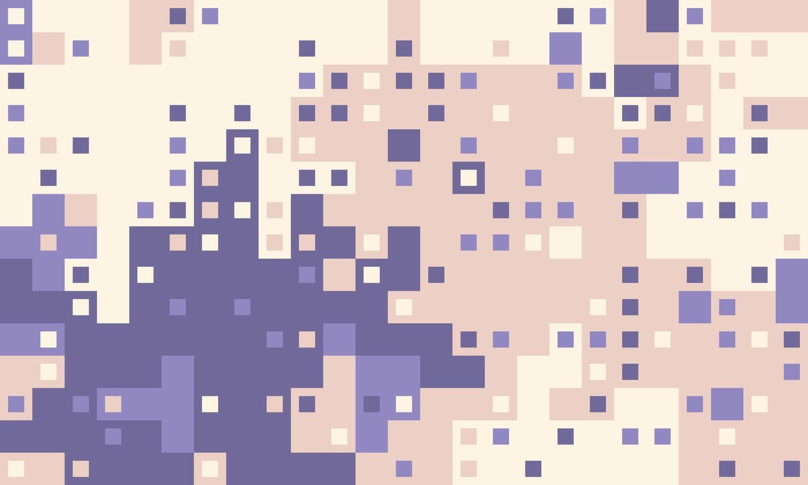 Abstract pixel art background. Soft pastel colors create a calming, minimalist aesthetic. Perfect for website banners, presentations, or digital art projects. vector