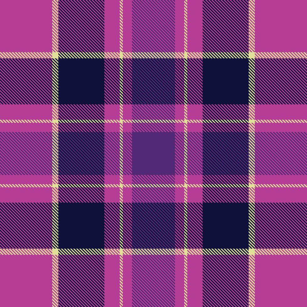 Vibrant purple and navy plaid pattern. Perfect for textile design, fashion, or website backgrounds. This bold, geometric design evokes feelings of energy and style. vector