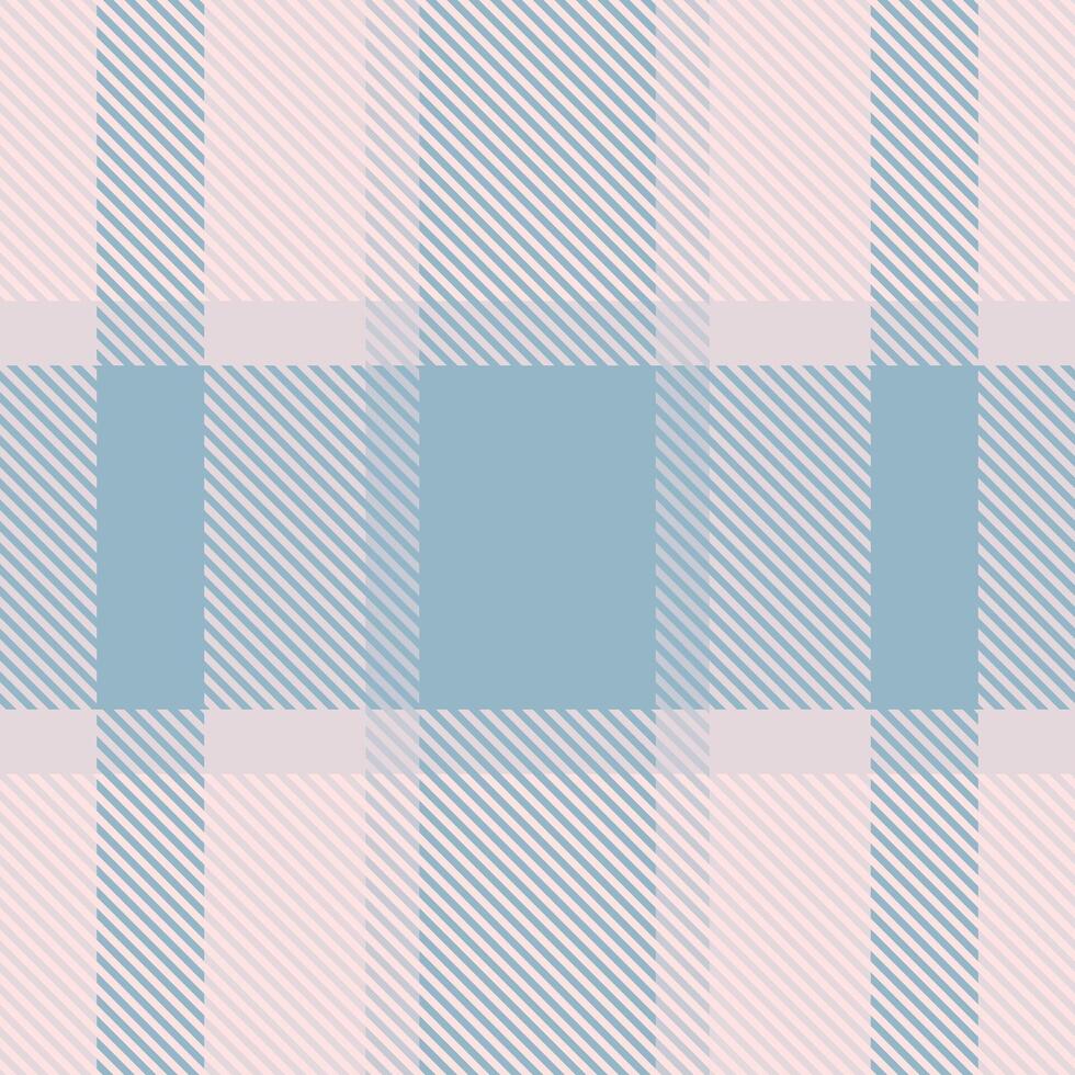 Elegant pastel plaid pattern in soft blue and pink hues. Perfect for textile design, wallpaper, packaging, or website backgrounds. vector