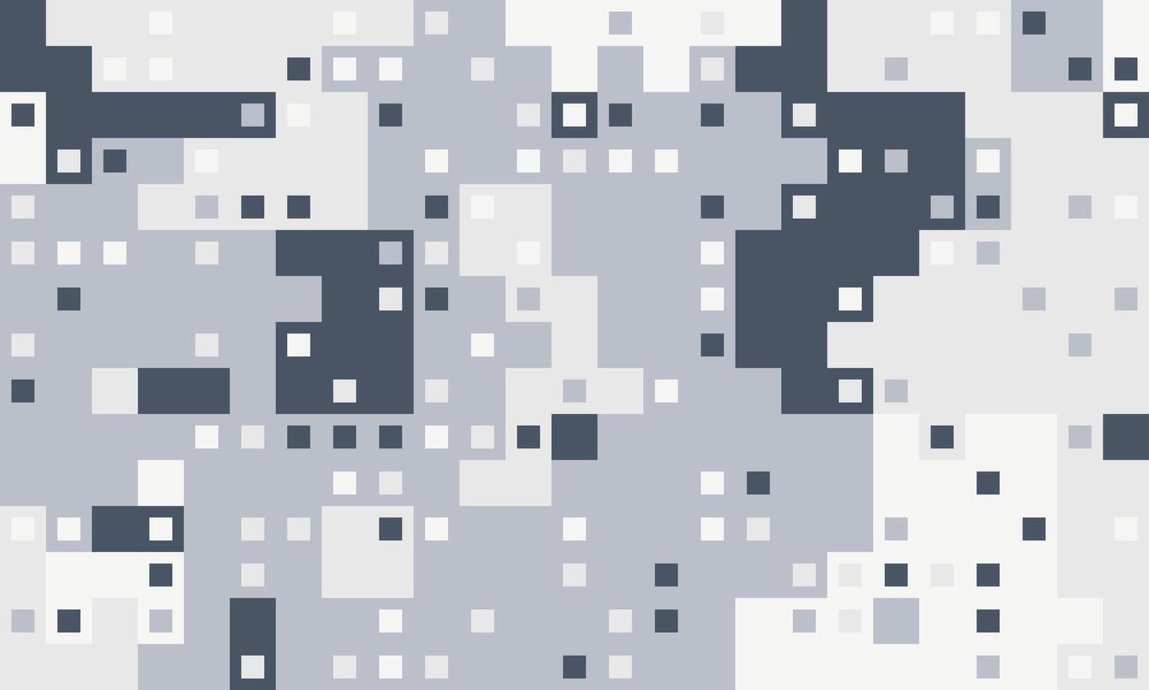 Abstract pixel art background. Grey and white geometric shapes create a modern, digital texture. Perfect for website banners, tech presentations, or modern design projects. vector