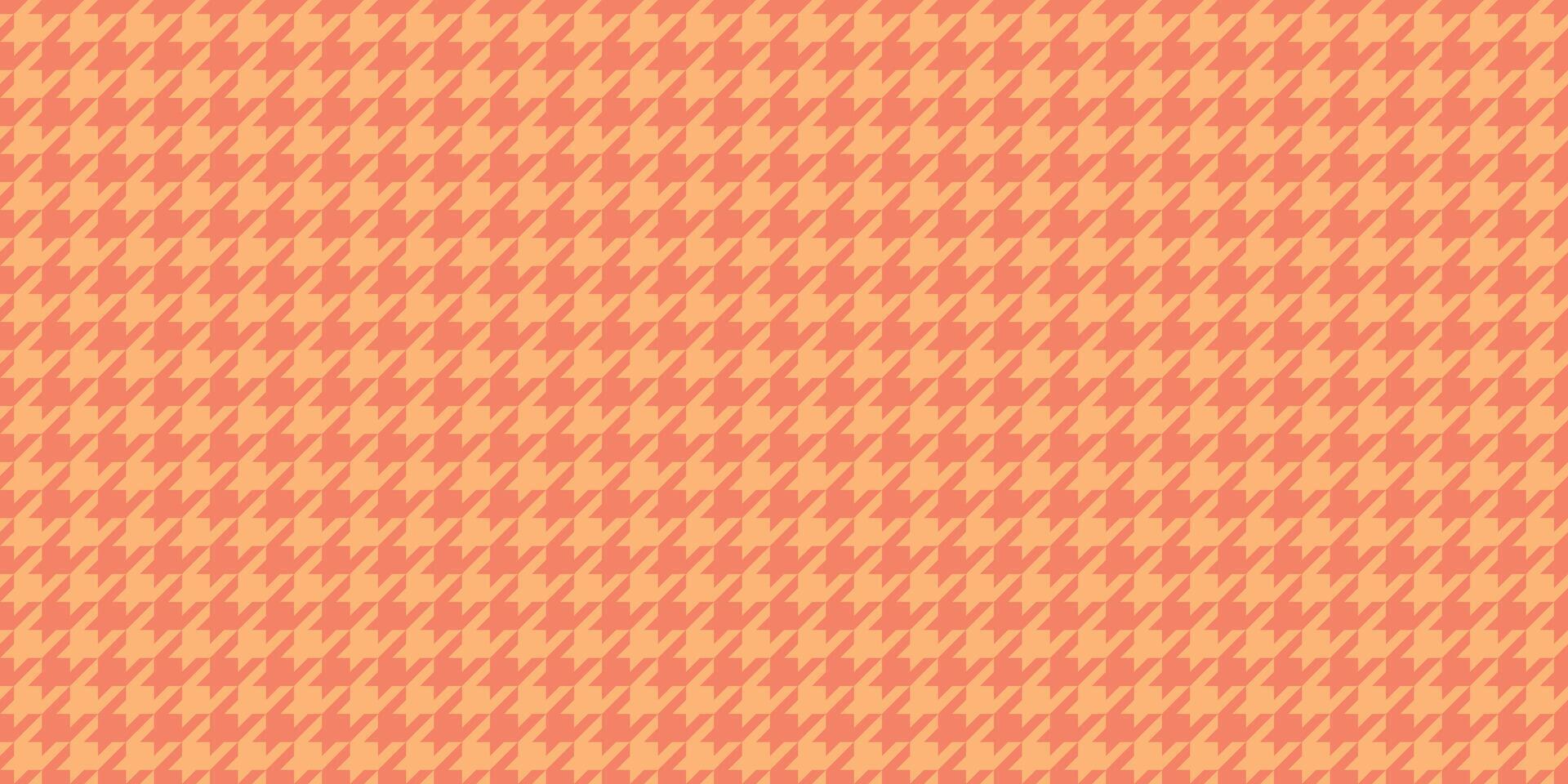 Vibrant coral and peach houndstooth pattern. Perfect for textile design, website backgrounds, or fashionrelated projects. This classic yet modern texture offers a sophisticated and stylish aesthetic. vector
