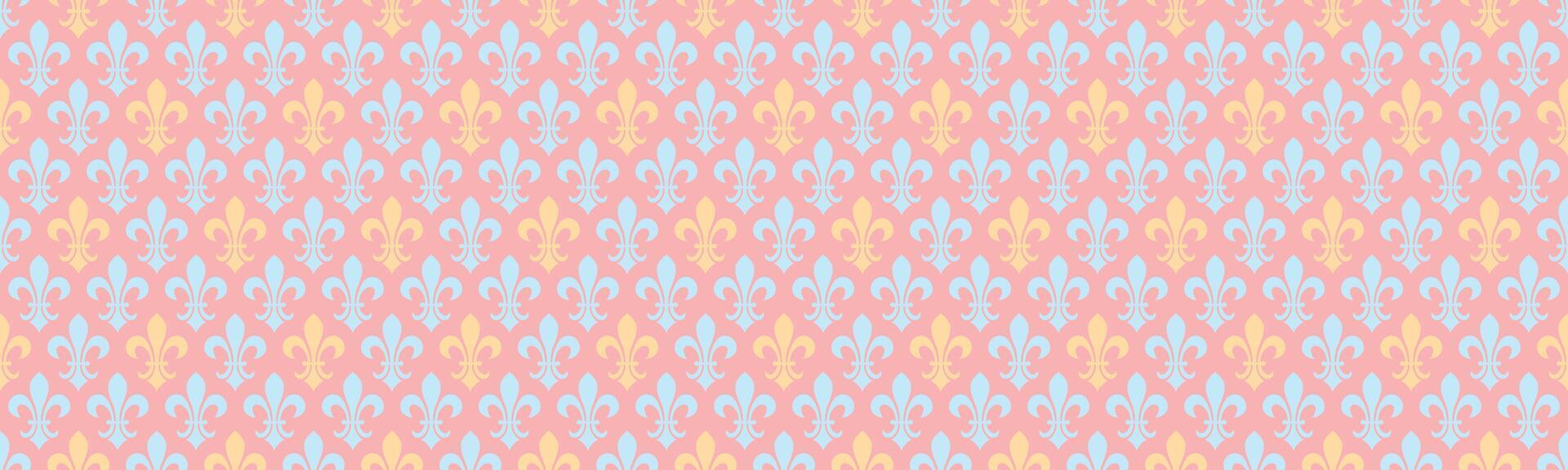 A pink and blue pattern with small triangles vector