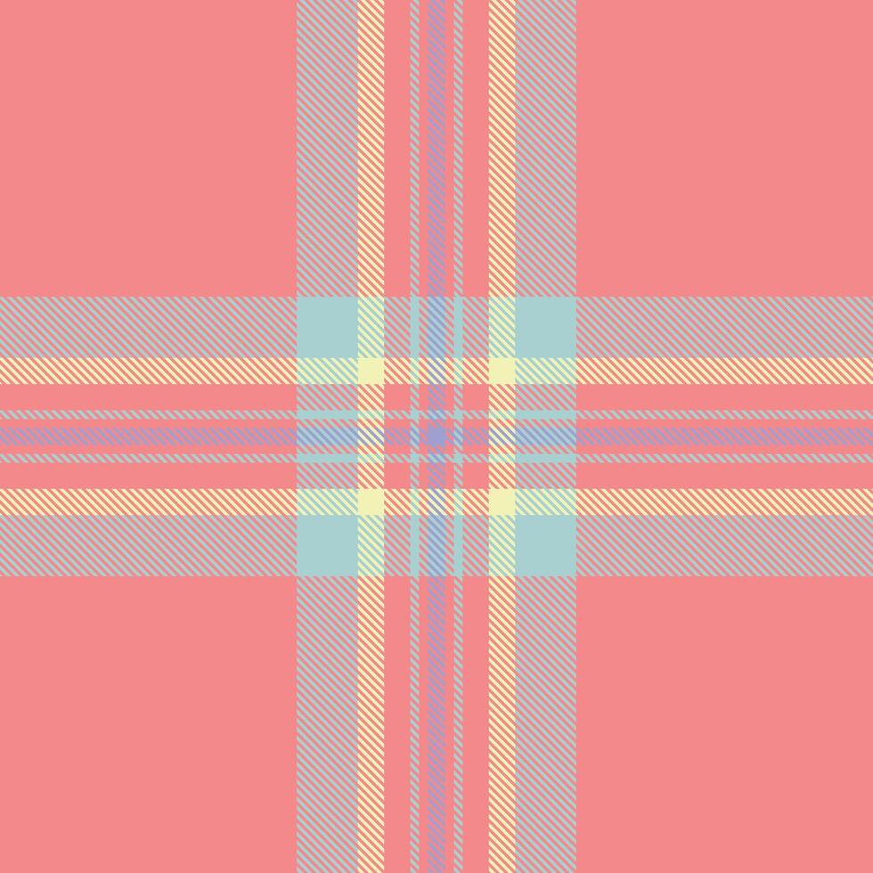 Site tartan pattern check, trim seamless texture fabric. Free plaid background textile in light and tulip colors. vector