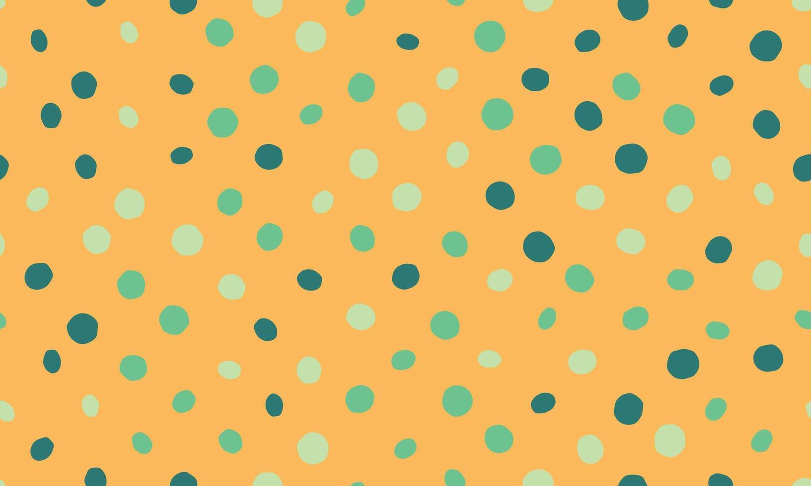 A yellow and green polka dot pattern vector
