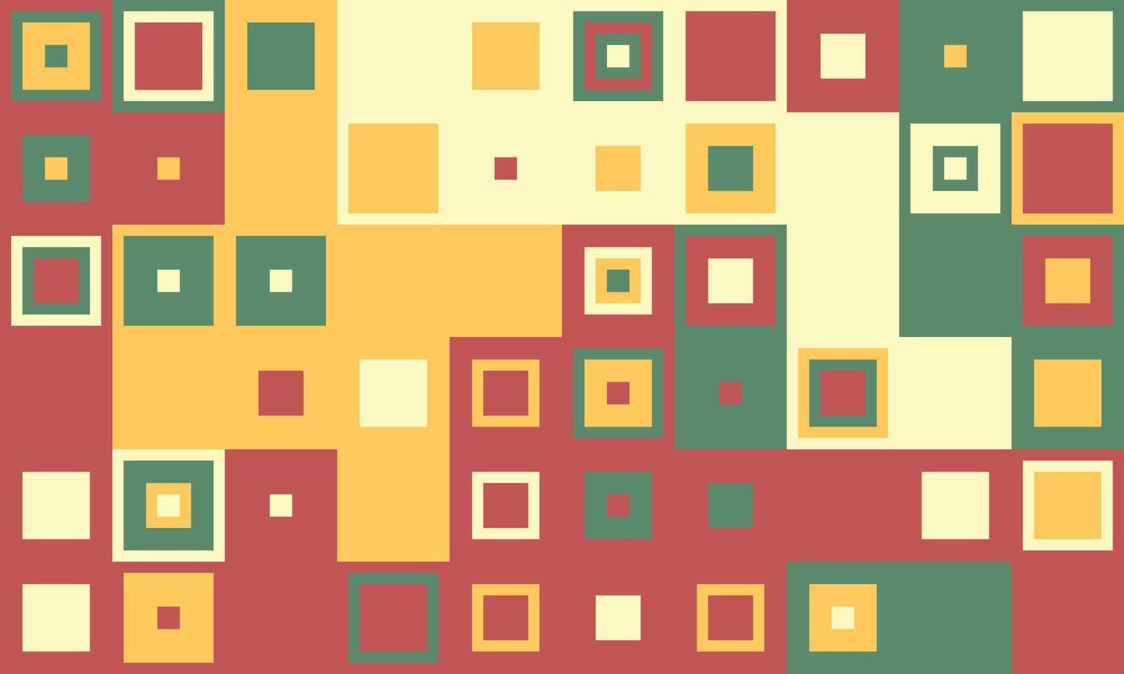 Abstract geometric pattern with colorful squares. A vibrant, retrostyled design ideal for backgrounds, textiles, or website design. vector