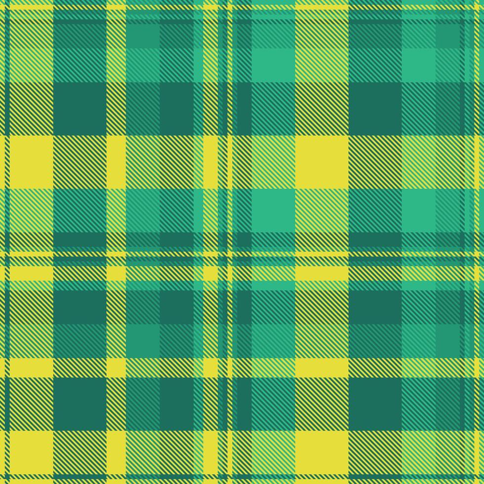 Vibrant green and yellow plaid pattern. Perfect for textile design, website backgrounds, or fashion projects. This cheerful, energetic texture evokes feelings of spring and optimism. vector