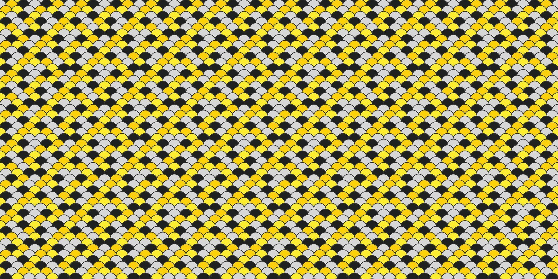 Elegant woven gold, silver, and black geometric pattern. Perfect for luxurious backgrounds, textile designs, or website textures. vector