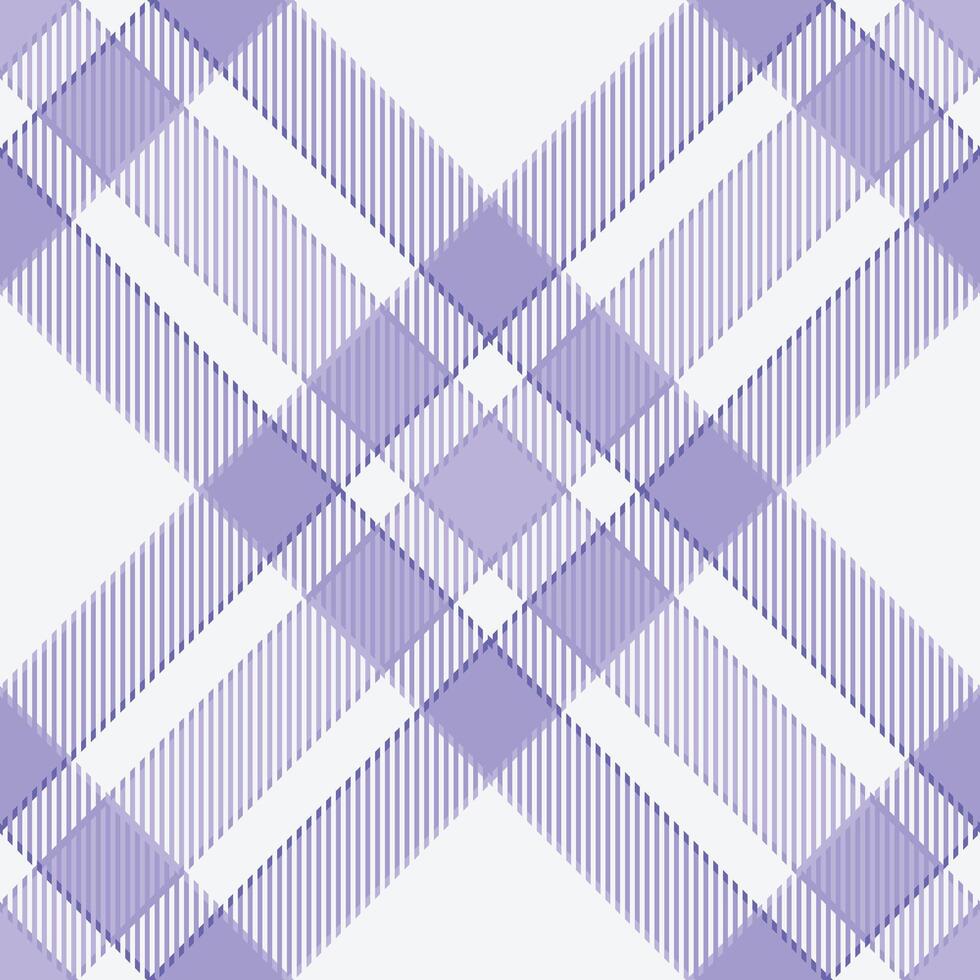 Elegant lavender and white plaid pattern. Subtle texture adds depth to this versatile design, perfect for backgrounds, textiles, or website design. Modern and calming aesthetic. vector