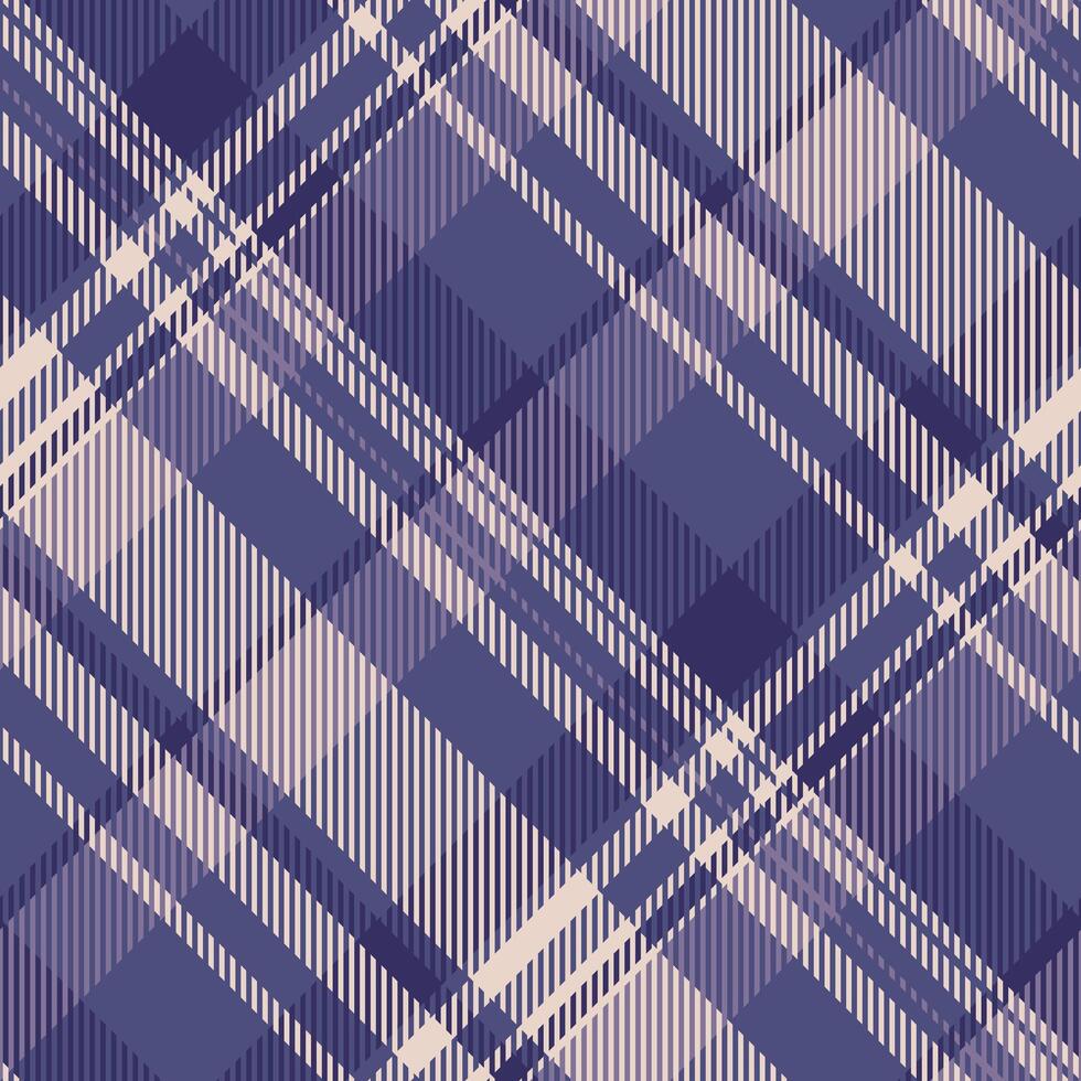 Greeting card fabric plaid pattern, sixties seamless tartan. Pano texture check textile background in indigo and light colors. vector