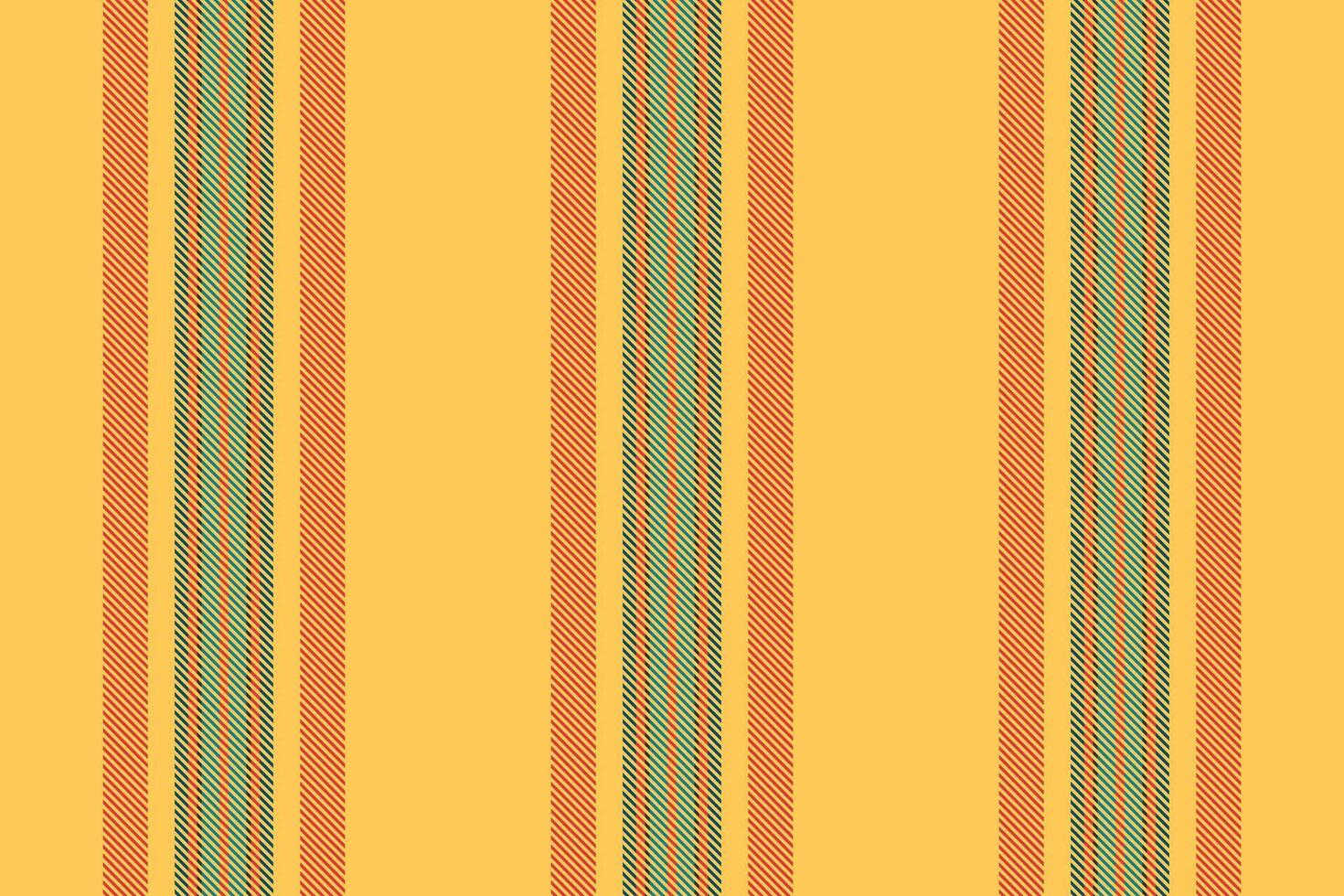 Ehanksgiving texture background stripe, place vertical seamless textile. Sribal fabric lines pattern in amber and red colors. vector