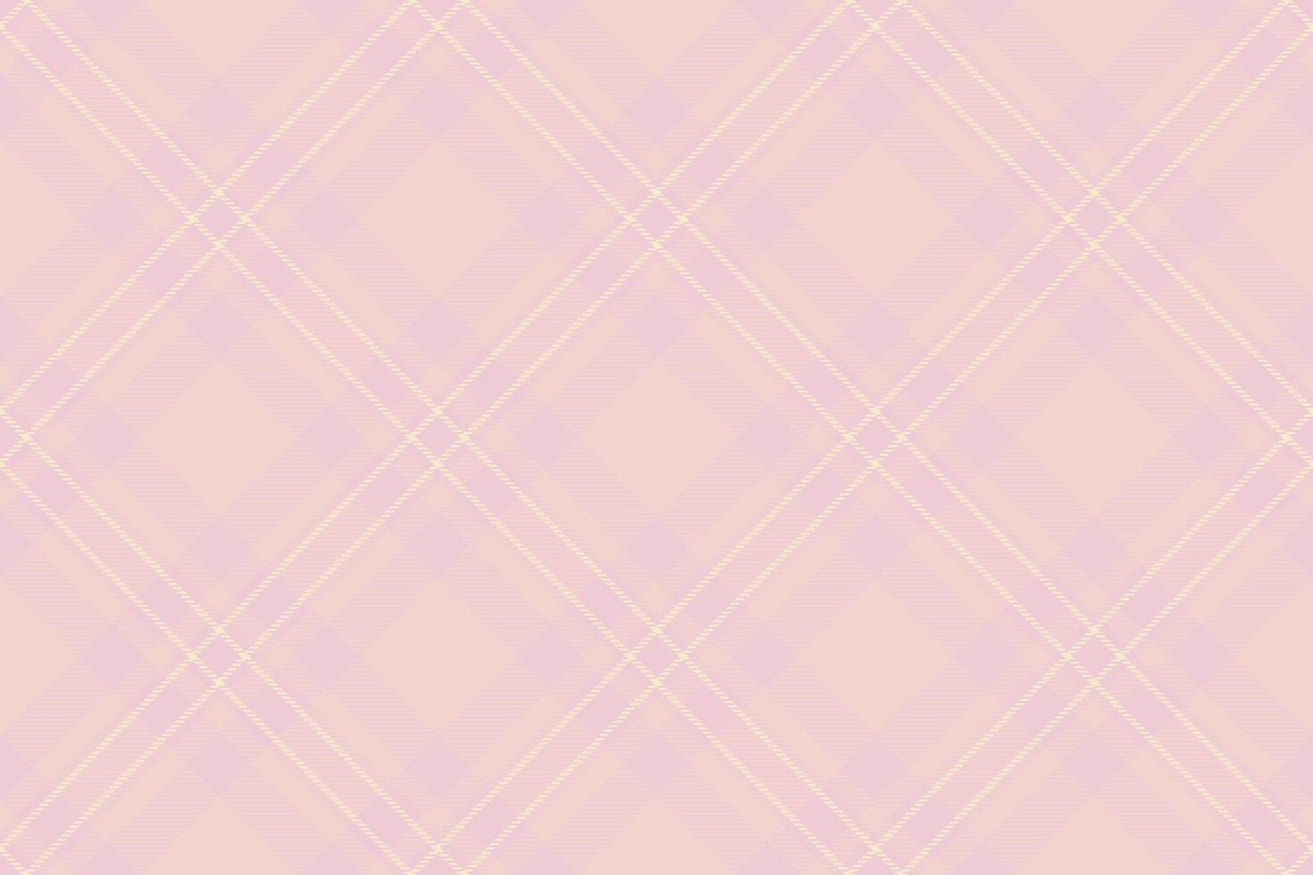 Funky plaid textile check, formal pattern texture tartan. Screen fabric background seamless in light color. vector