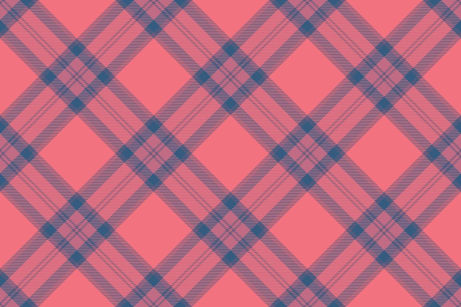 Seasonal plaid check texture, geometry background fabric pattern. Costume textile tartan seamless in red and cyan colors. vector