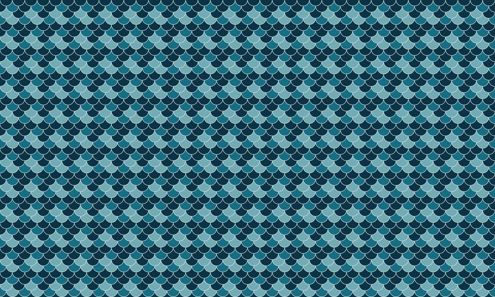 Abstract seamless pattern of overlapping teal scales. Elegant geometric design ideal for backgrounds, textiles, and website designs. Evokes water, nature, and tranquility. vector