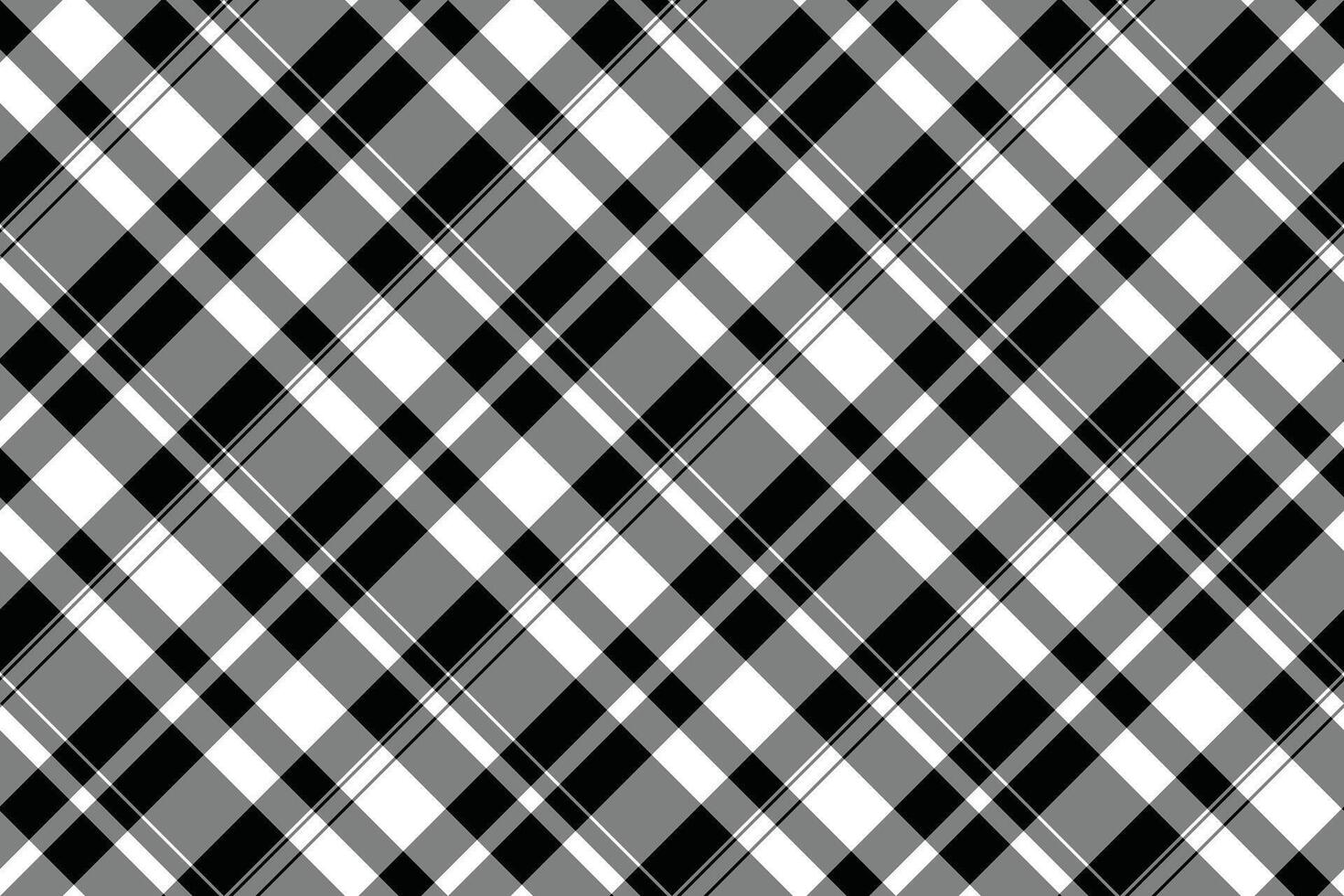 Geometric check seamless, rectangle plaid tartan texture. Black pattern fabric background textile in gray and black colors. vector