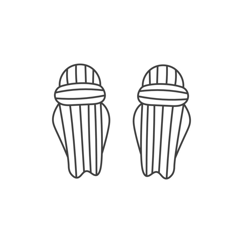 Cricket Leg Pads Drawing vector