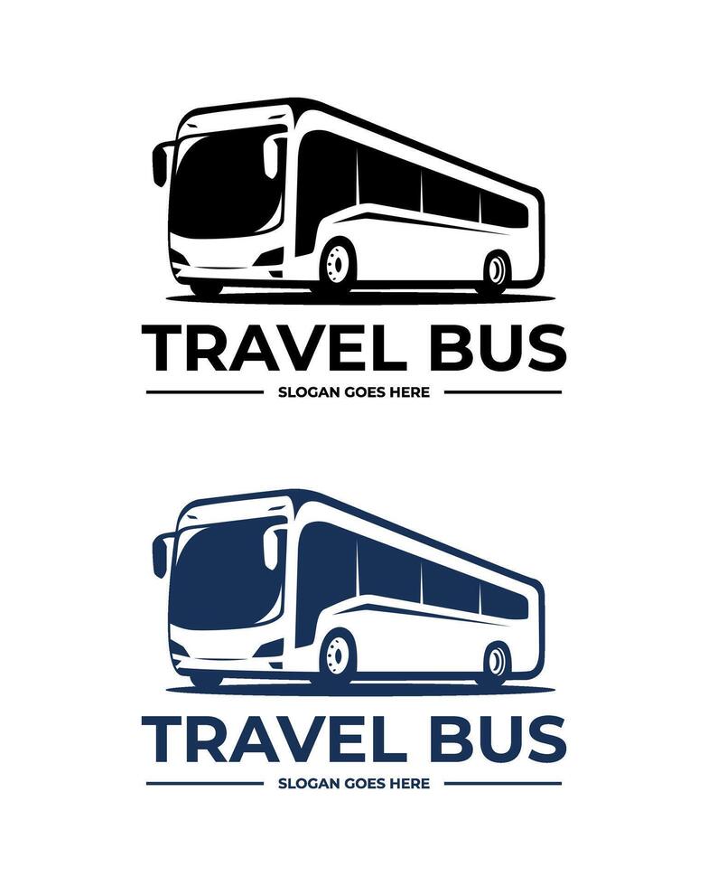 modern travel bus logo template vector