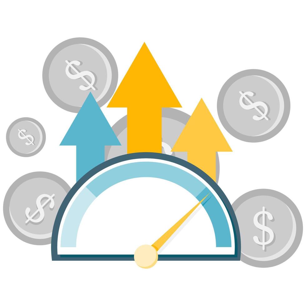 financial performance analysis vector