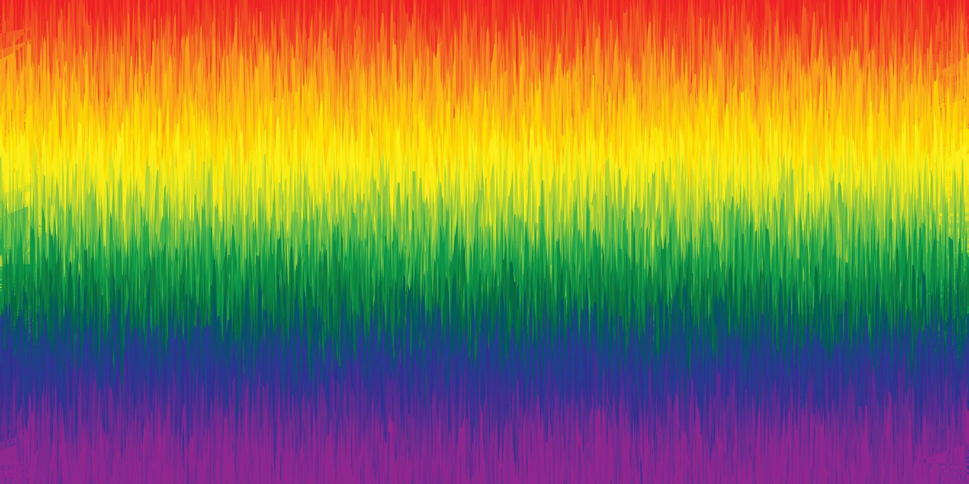 Pride month horizontal banner with gradient with pride colors flag. LGBTQ Pride month or pride day poster, flyer, banner, logo modern style design vector