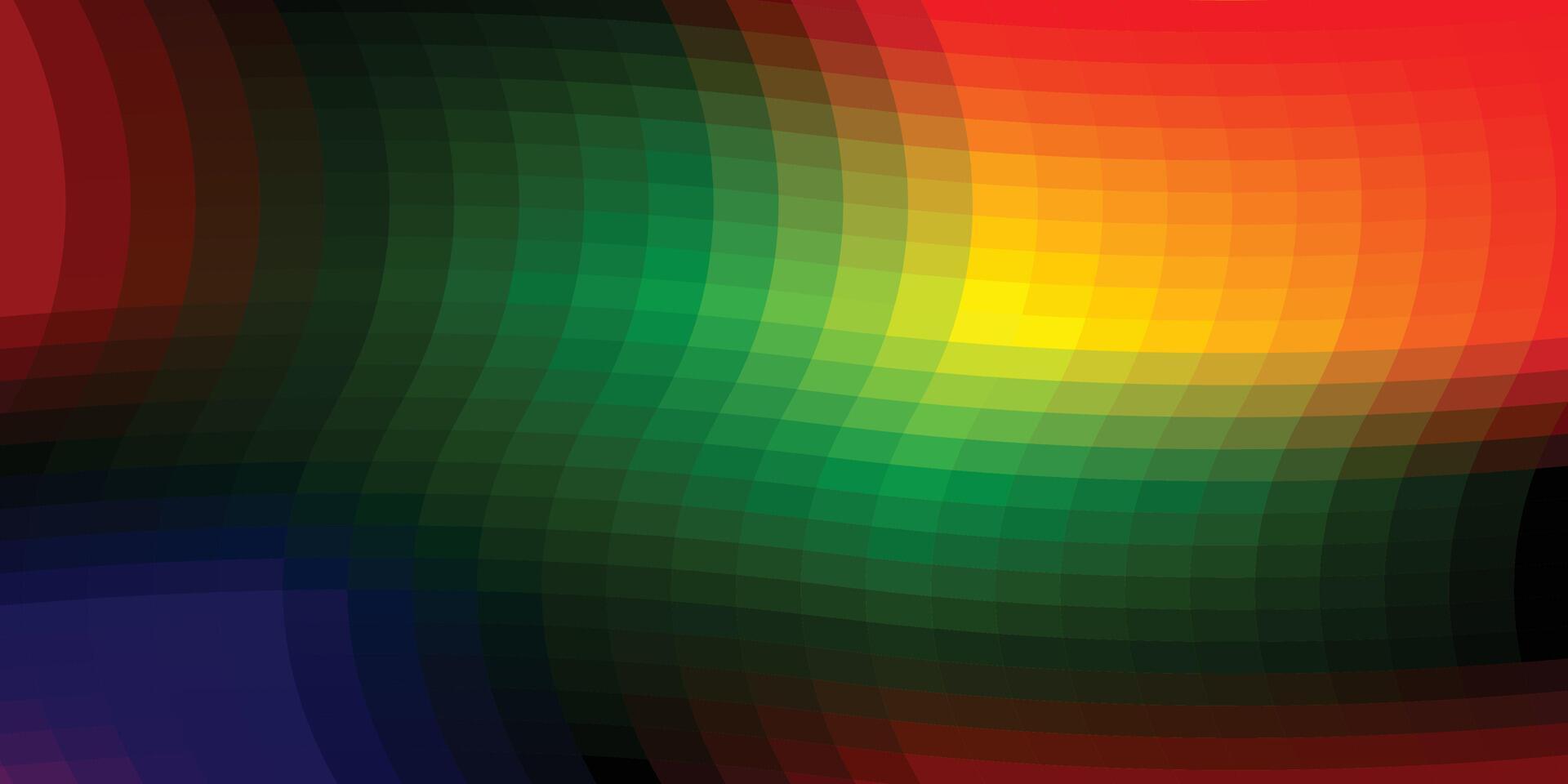 Vibrant Rainbow Pixelated Squares Abstract Background Pride Month LGBTQIA Art work vector