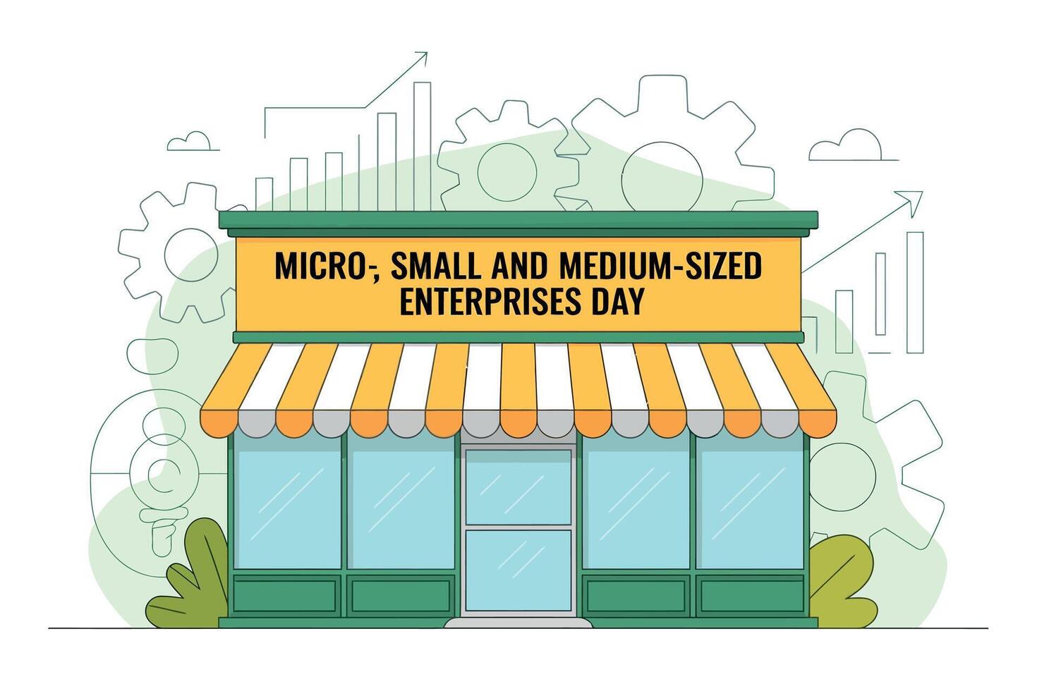 Micro Small and Medium Enterprises Day Business Growth Celebration vector