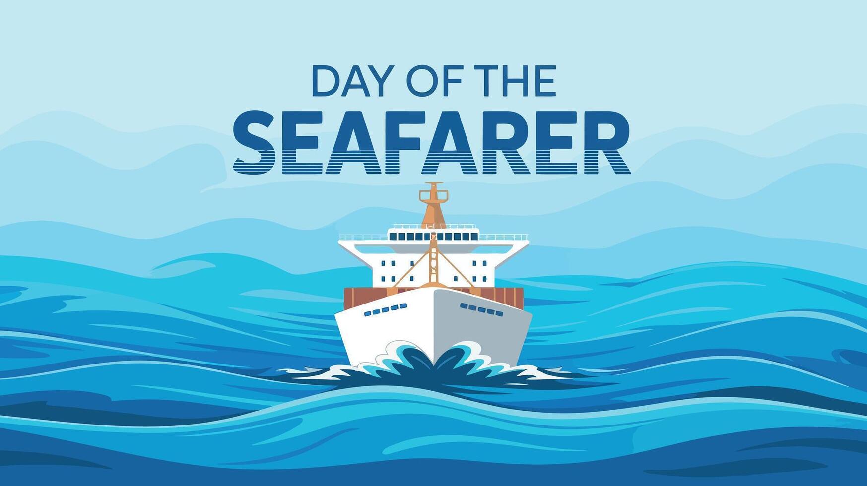 Day of the Seafarer illustration vector
