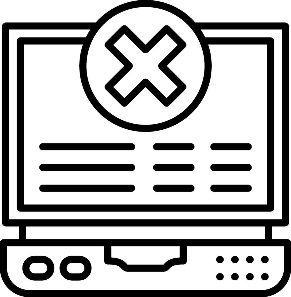 Rejected Creative Icon vector