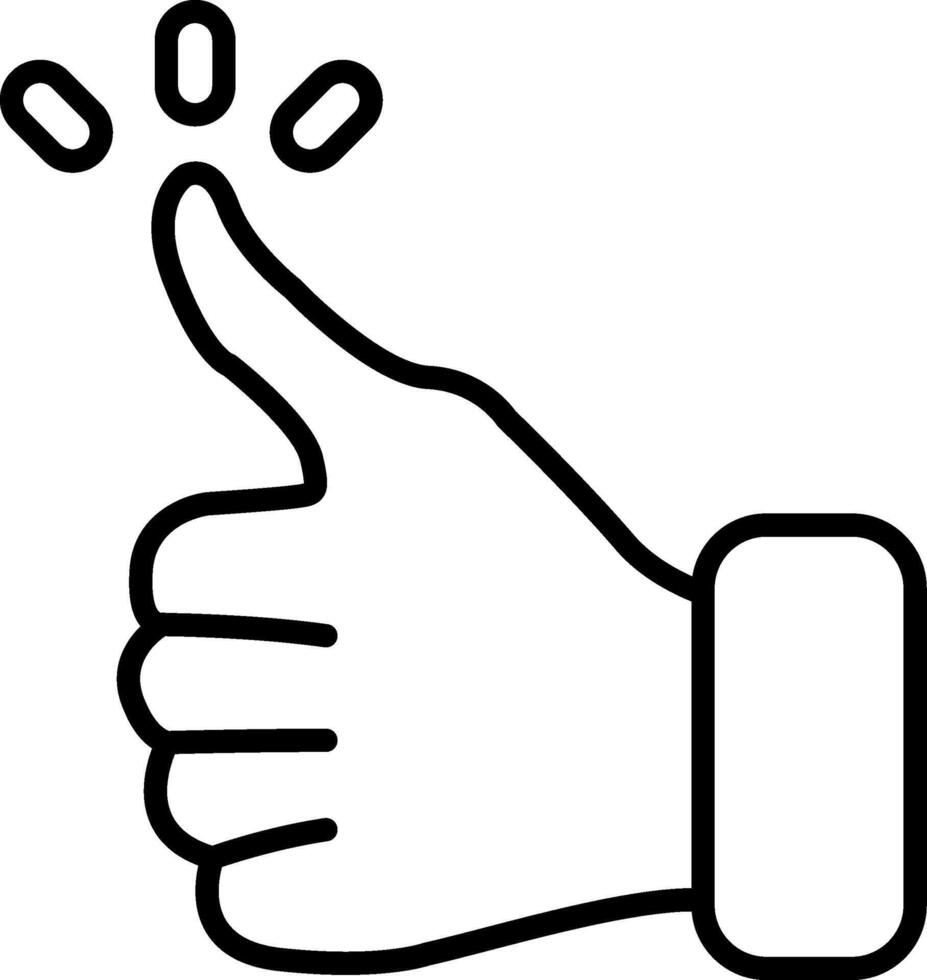 Thumb Up Creative Best vector