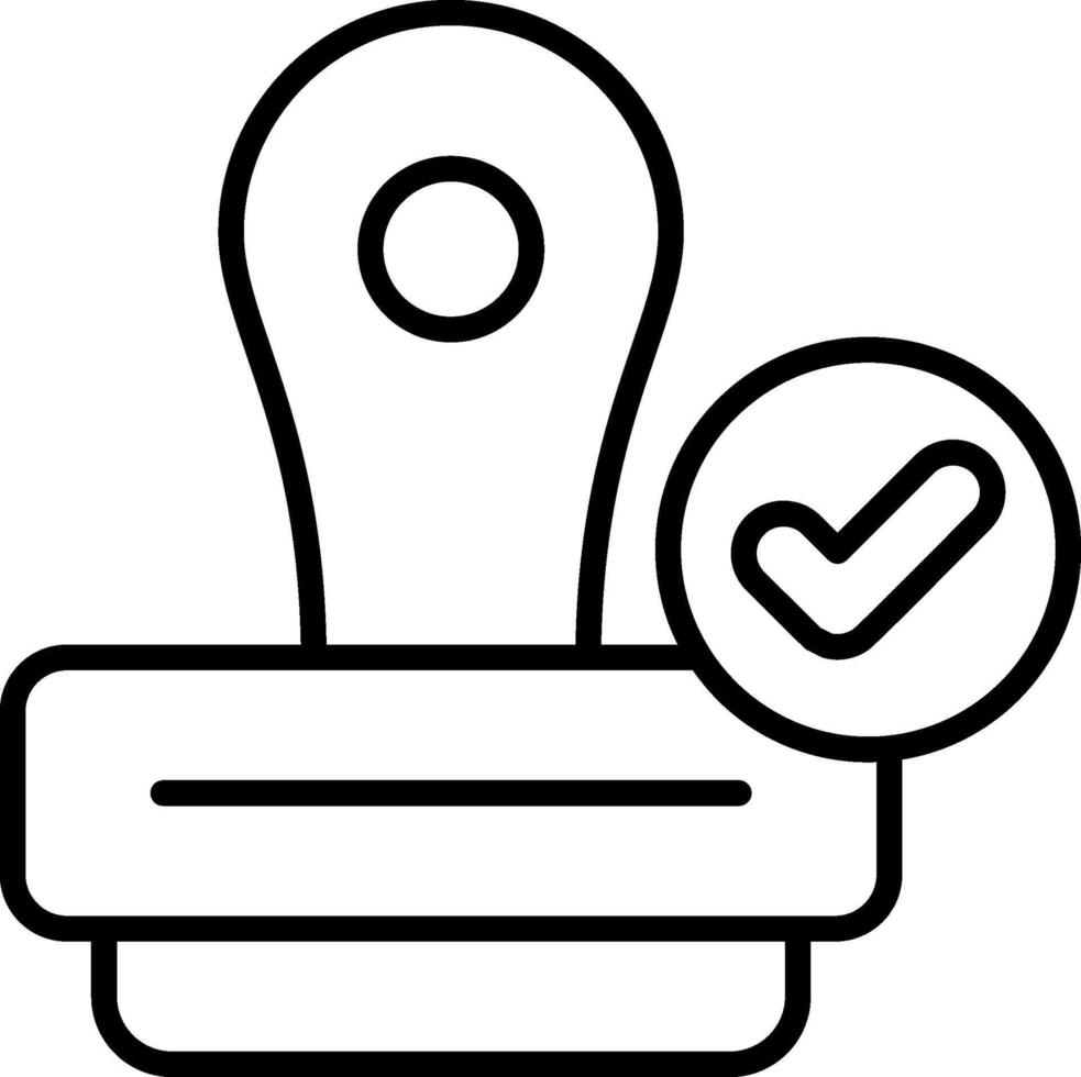 Stamp Approved Creative Best Design vector