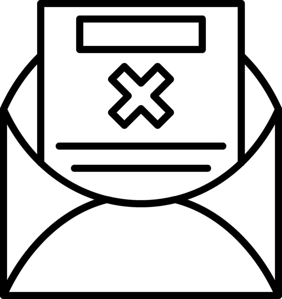 Email Cancel Creative Best Design vector