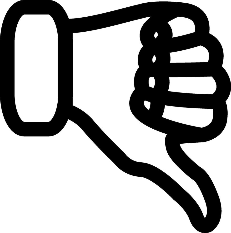 Thumbs Down Icon vector